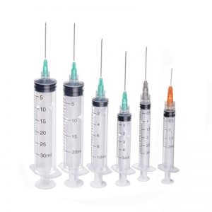 Syringes with needles